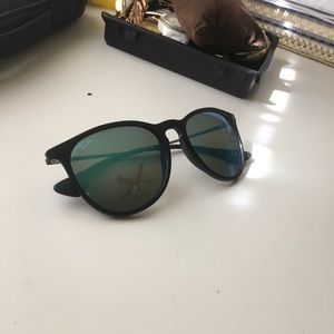 Ericka blue lenses raybans